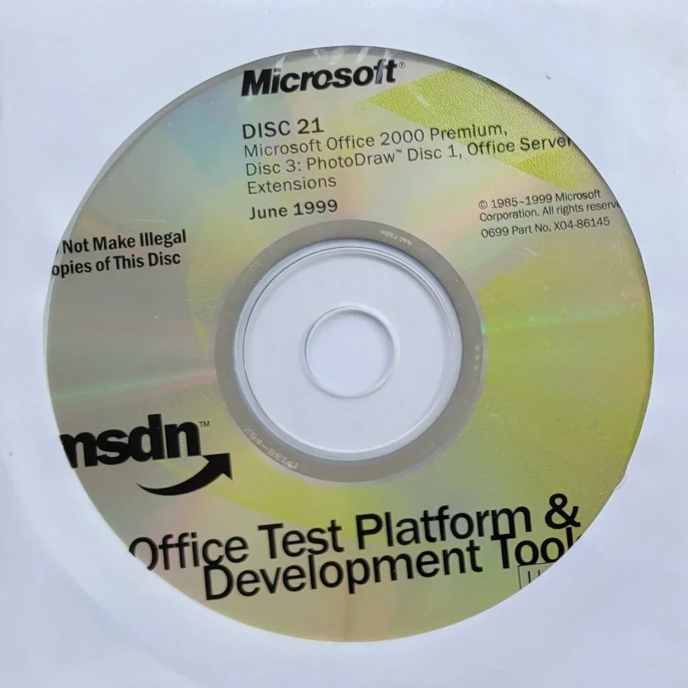 Vintage - Microsoft Office 2000 Premium: PhotoDraw, Office Server Ext, 1999